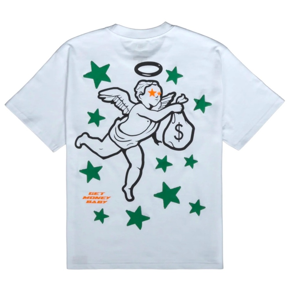 Muerte Get Money Baby Stars with Angel Daily Tee shirt.